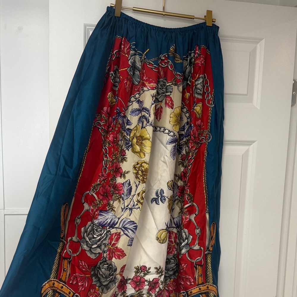 Gucci Multicolor Floral A-Line Skirt